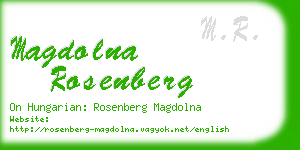 magdolna rosenberg business card